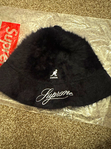 Kangol supreme black faux - supreme,