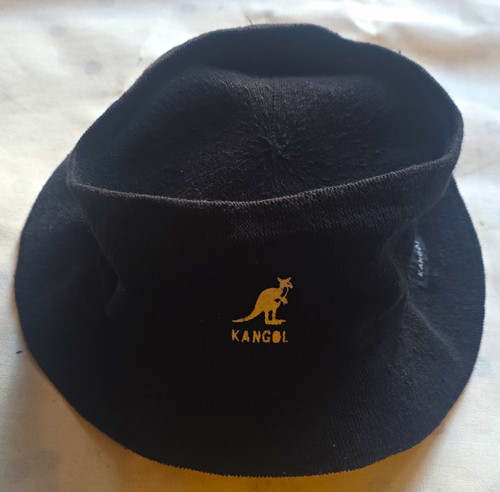 Kangol black solid cotton - kangol,