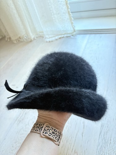 Vintage kangol black - black, fur